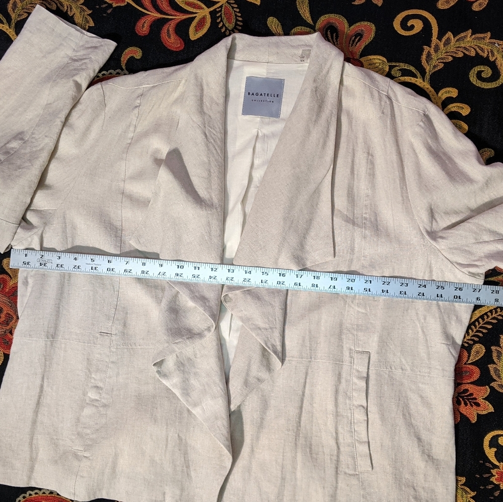 Bagatelle Collection Linen Viscose Drape Front Ja… - image 8